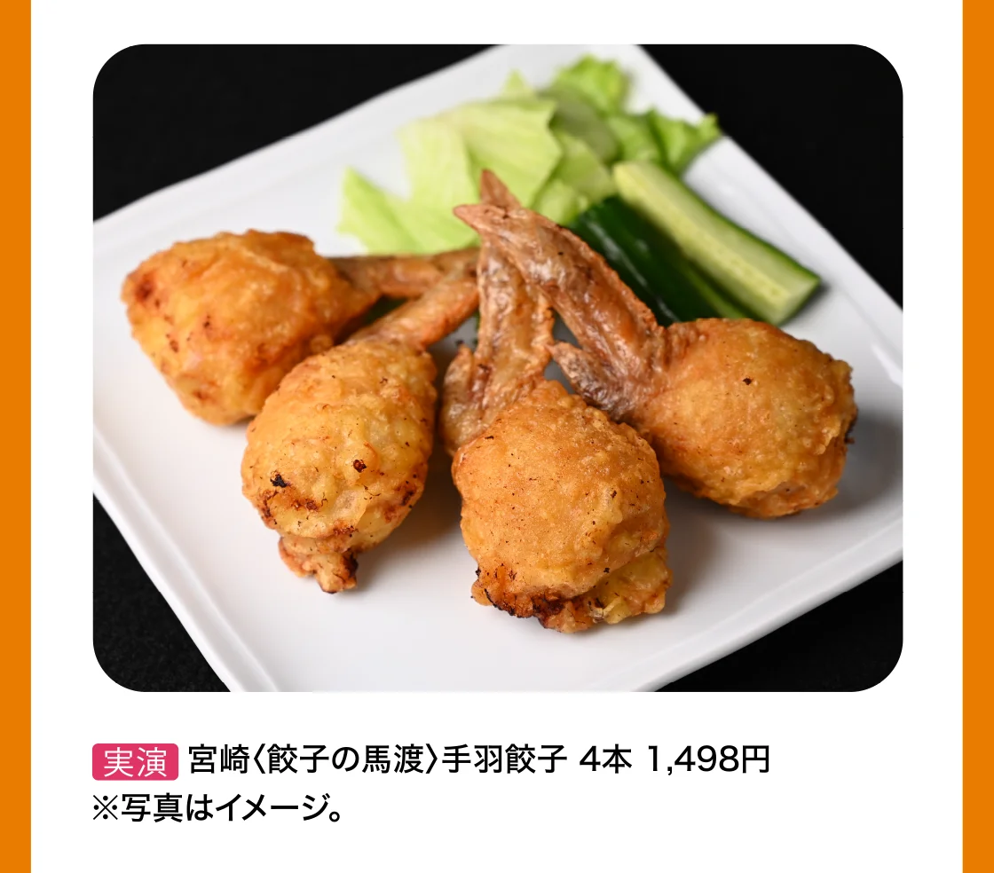 宮崎〈餃子の馬渡〉手羽餃子