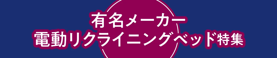 有名メーカー電動リクライニングベッド特集