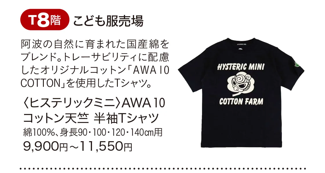 T8階こども服売場