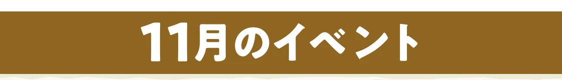 11月のイベント