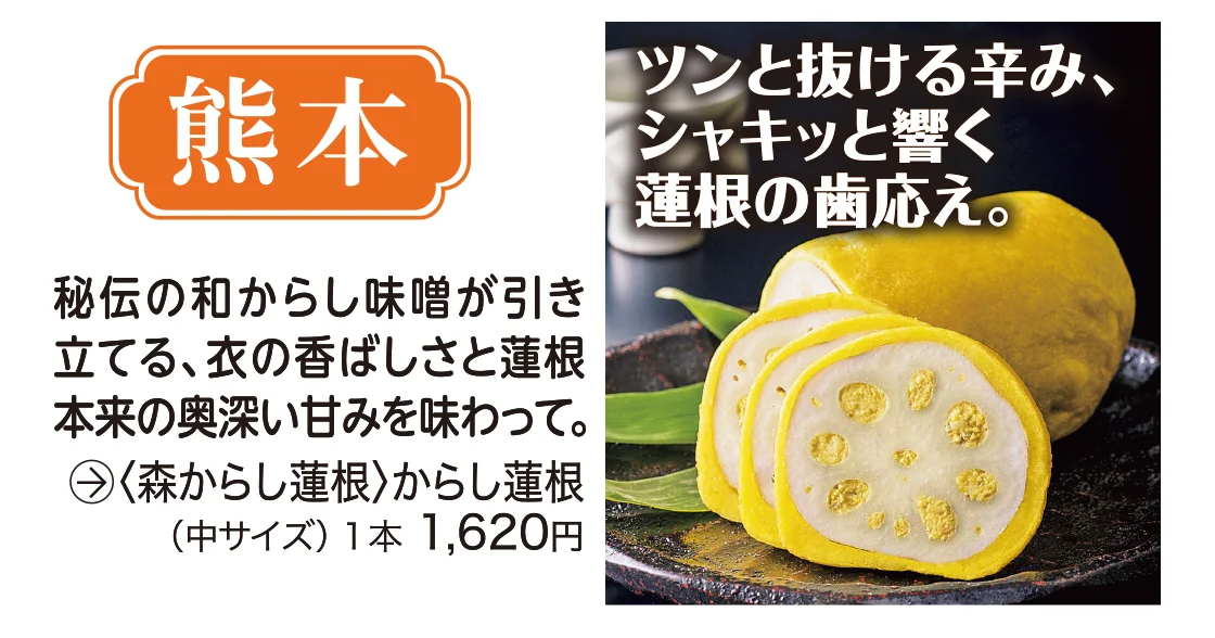 熊本〈森からし蓮根〉