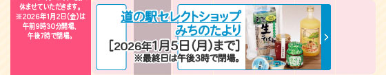 道の駅セレクトショップ みちのたより